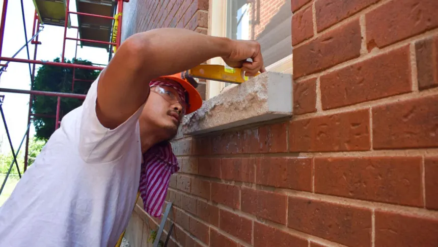 Exterior masonry project