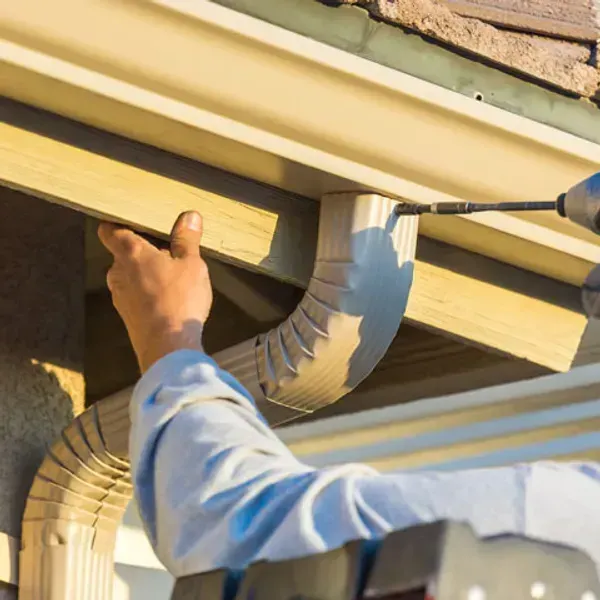 Eavestrough and exterior drainage